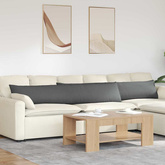 Poduszki na sofę 2 pcs Ciemnoszary 200 x 40 cm tkanina