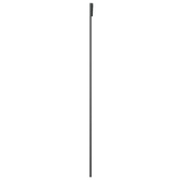 vidaXL Drzwi przesuwne, czarne, 76x205 cm, szkło ESG i aluminium