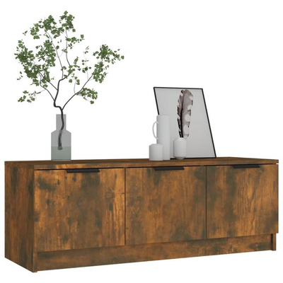 vidaXL Szafka pod TV, przydymiony dąb, 197x35x52 cm