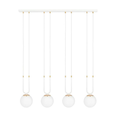 Lampa wisząca GLAM 4 WHITE/OPAL