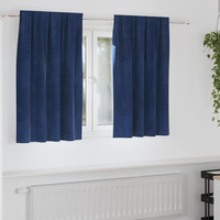 Zasłony zaciemniające 2 pcs Ciemnoniebieski 140 x 140 cm