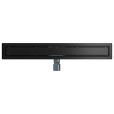 2 w 1 Odwodnienie prysznicowe Czarny 80 cm Stal nierdzewna 304