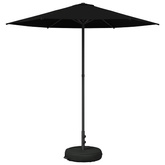 Parasol ogrodowy z podstawą 230 x 230 cm Poliester Prostokątny