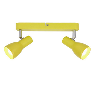 Lampa sufitowa Picardo żółta regulowana 2-punktowa E14 metal nowoczesna