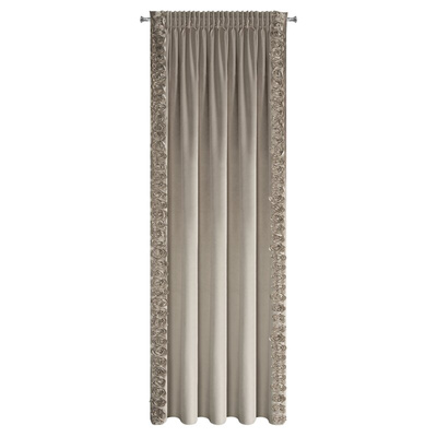 Zasłona Roses beżowa 140x270