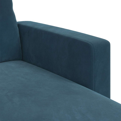 Sofa Niebieski 178 x 134 x 80 cm Aksamit