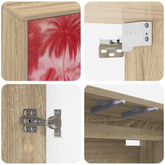 Szafka na telewizor montowana na ścianie AACHEN 69 x 33 x 40 cm