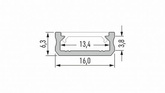 Profil LED LUMINES typ D surowy 2,02 m