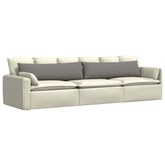 Poduszki na sofę 2 pcs Ciemnoszary 145 x 40 cm tkanina