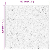 vidaXL Dywan HUARTE z krótkim włosiem, zielony, 120x120 cm