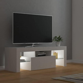 pod TV z oświetleniem LED, biała, 120x35x40 cm Szafka