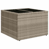 8-cz. zestaw mebli ogrodowych, poduszki, jasnoszary polirattan