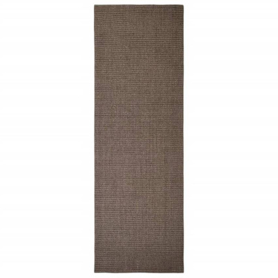 vidaXL Dywanik, naturalny sizal, 66x200 cm, brązowy