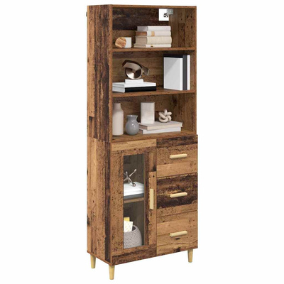 Highboard Stare drewno 69,5 x 34 x 180 cm Drewno inżynieryjne