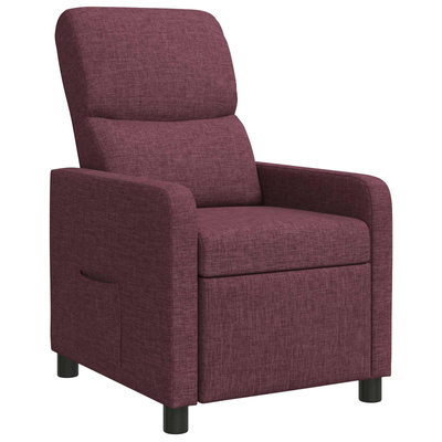 Fotel recliner Fioletowy Poliester