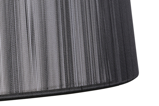 Lampa wisząca z abażurem Gillenia nowoczesna czarna do salonu