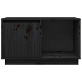vidaXL Szafka pod TV, czarna, 74x35x44 cm, lite drewno sosnowe