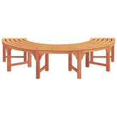 Ławka Drzewna 4 -Seater 210 x 80 x 45 cm Naturalny