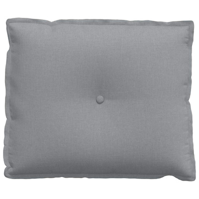 Poduszka na plecy Jasnoszary 60 x 19 x 50 cm tkanina