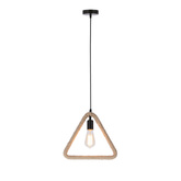 Triun lampa wisząca czarny+beżowy 1x40W E27