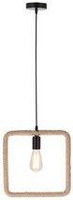 Quadro lampa wisząca czarny+beżowy 1x40W E27