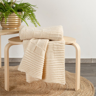 Koc Pled beżowy 130x170