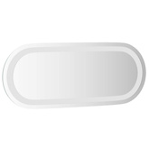 Lustro łazienkowe LED przezroczysty 50 x 20 cm szkło hartowane