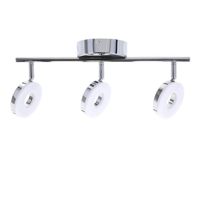 Lampa sufitowa THEMA listwa regulowana 3-punktowa LED do salonu metalowa