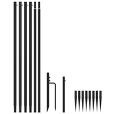 vidaXL Choinka z lampek, wewn./zewn., 800 niebieskich diod LED, 5 m