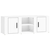 vidaXL Szafka pod TV, biała, 100x31,5x35 cm, materiał drewnopochodny