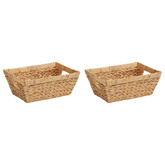 Kosze do przechowywania 2 pcs Naturalny 38 x 28 x 15 cm
