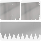Krawężnik do trawnika 20 szt. 103 x 25 cm Stal srebrny