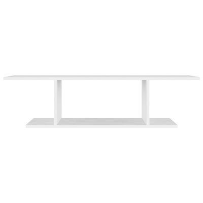 Wisząca szafka telewizyjna, biała, 103x30x26,5 cm, płyta