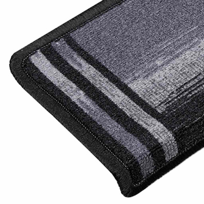 Samoprzylepne nakładki na schody 15 szt. 65x21x4cm czarno-szare