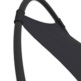 vidaXL Leżak bujany z kółkami, stal i tkanina textilene, czarny