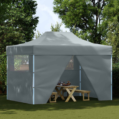 Namiot Imprezowy Antracyt 280 x 410 x 315 cm Materiał Oxford