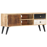 vidaXL Szafka pod TV, 115 x 30 x 47 cm, lite drewno mango