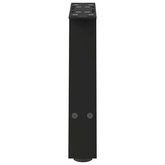 Nogi do stolika kawowego w kształcie litery A 2 szt. Czarne 30x(30-31) cm Stal