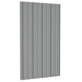 Panel dachowy 12 pcs Szary 80 x 45 cm Stal galwanizowana