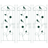 Ogrodzenie Ogrodowe 3 pcs Zielony 110 x 40 cm Stal