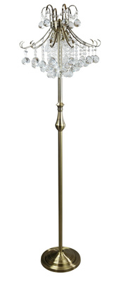 Lampka nocna biurkowa stołowa kryształowa MONTE BARCELONA 4x40W E14 szłoty model standard