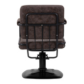Gabbiano fotel fryzjerski Katania Loft Old Leather ciemny brąz 147875