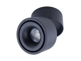 Oprawa natynkowa czarna regulowana Abigali Posh Cree COB 12W 3000K CRI90+ 20°