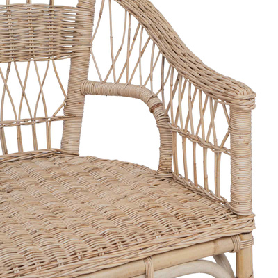 Krzesło składane rattan naturalny 60 x 60 x 81 cm