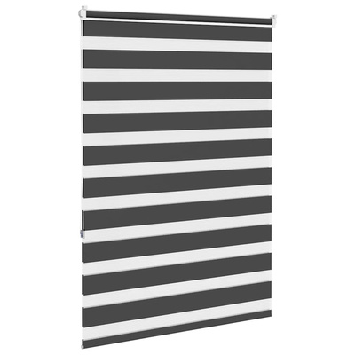 Roleta zebra, czarna, szerokość tkaniny 110,9cm, poliester