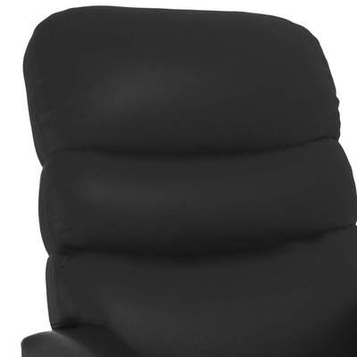 vidaXL Fotel masujący, czarny, sztuczna skóra model standard