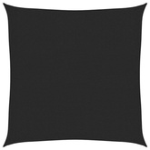 Żagiel przeciwsłoneczny, 160 g/m?, czarny, 3x3 m, HDPE