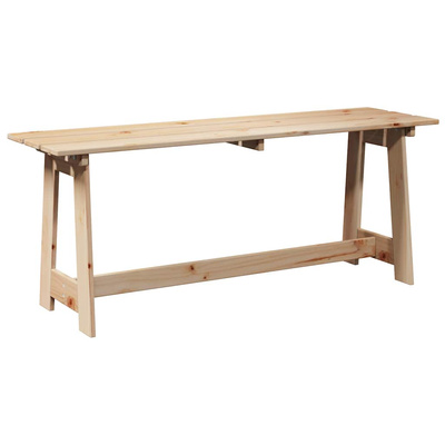 Ławka ogrodowa Naturalny 119 x 37 x 47 cm Drewno sosnowe