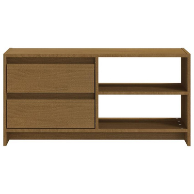 vidaXL Szafka pod TV, miodowy brąz, 80x31x39 cm, drewno sosnowe