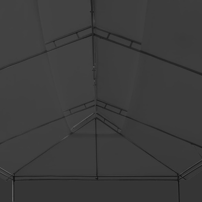 Altana z zasłonami, 600x298x270 cm, antracytowa
